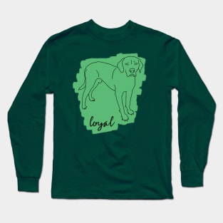 Loyal Hound Dog Long Sleeve T-Shirt